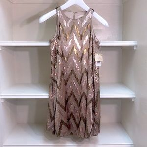 A sparkling embroidered sequin top